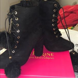 Catherine Malandrino black heel boots